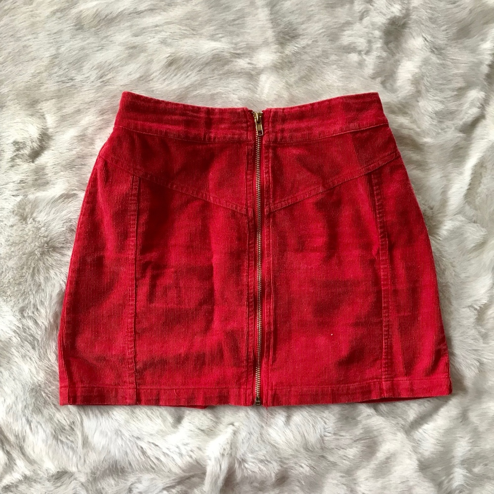 Red Mini Skirt